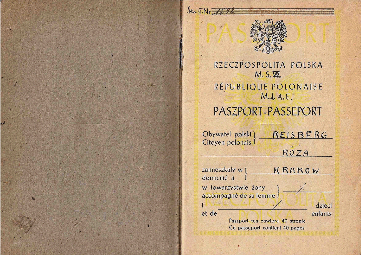 WW2 Polish passport