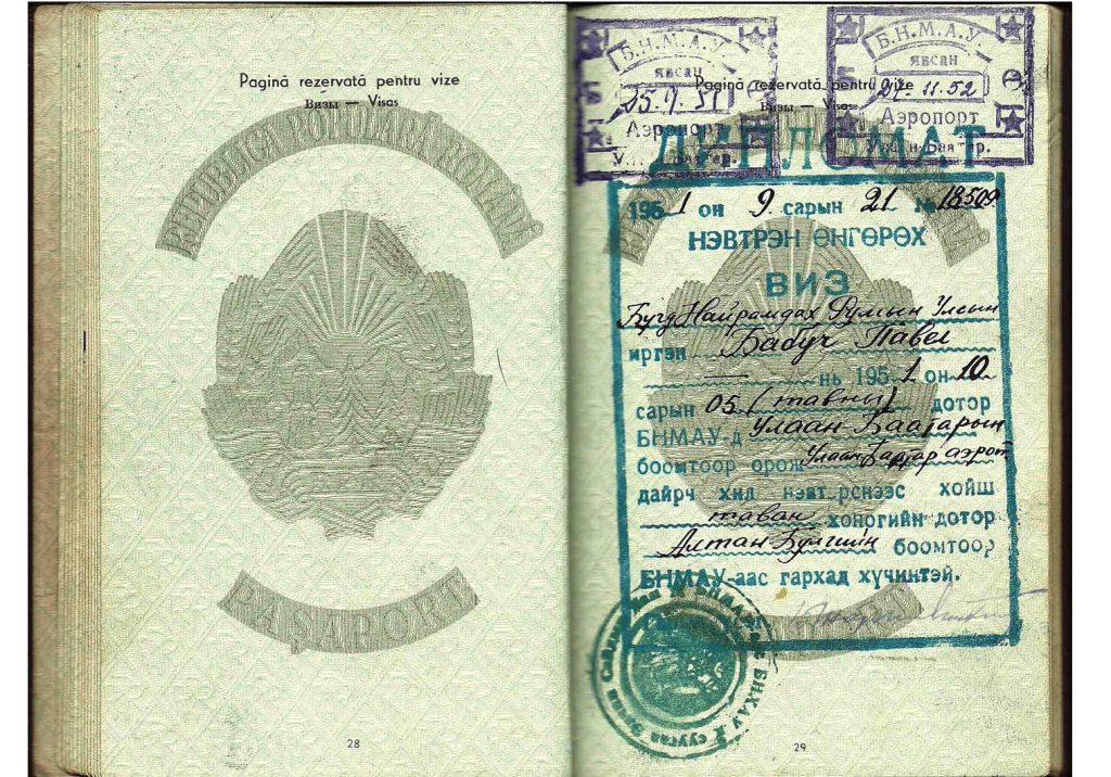 Ambassador's passport to North Korea
