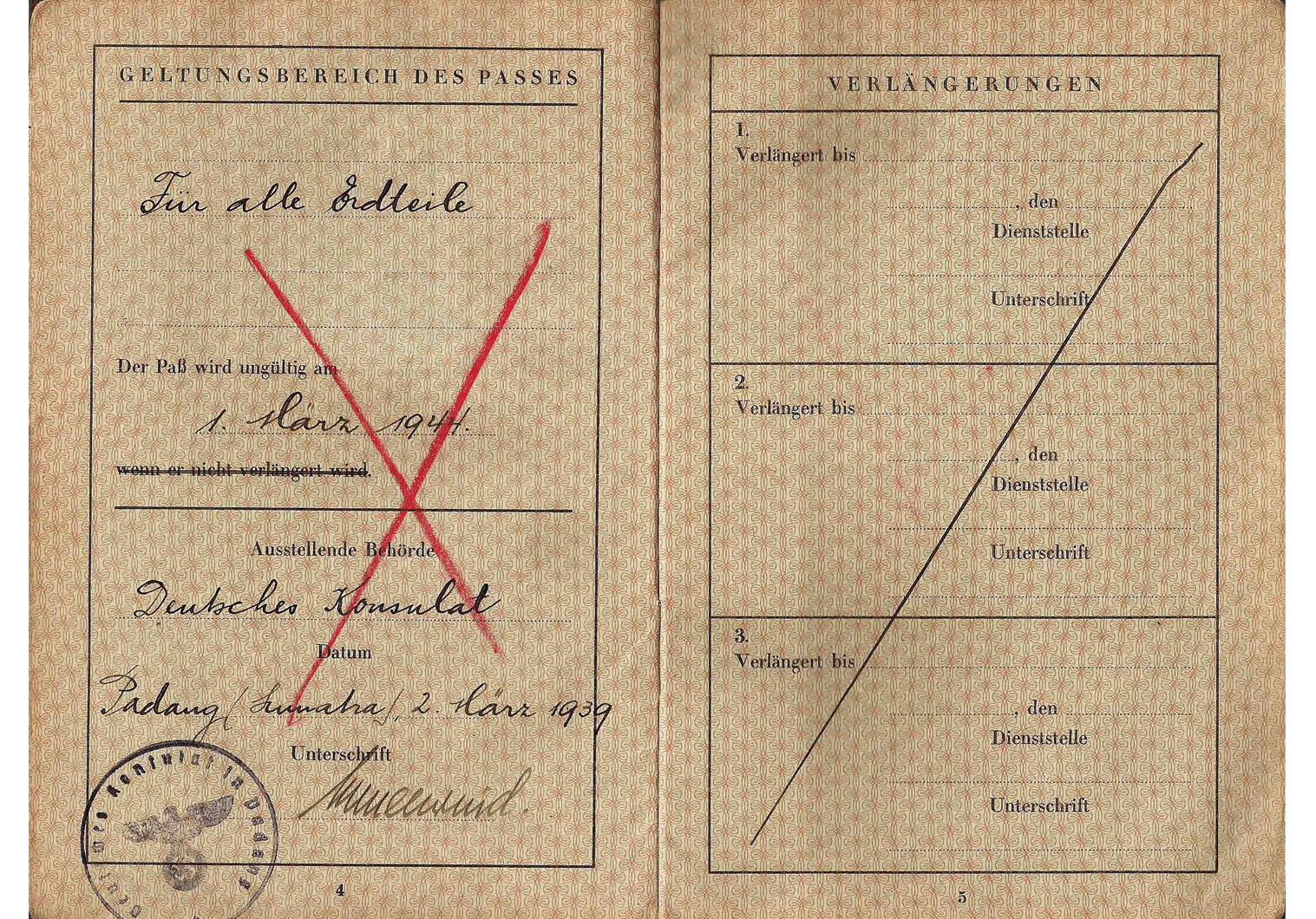 WW2 German passport