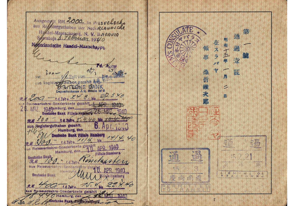 Ww2 Indonesian Issued German Passport Our Passports 7897