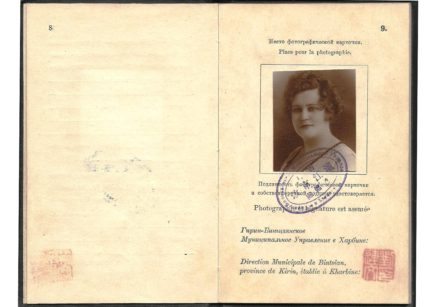 Manchuria passport