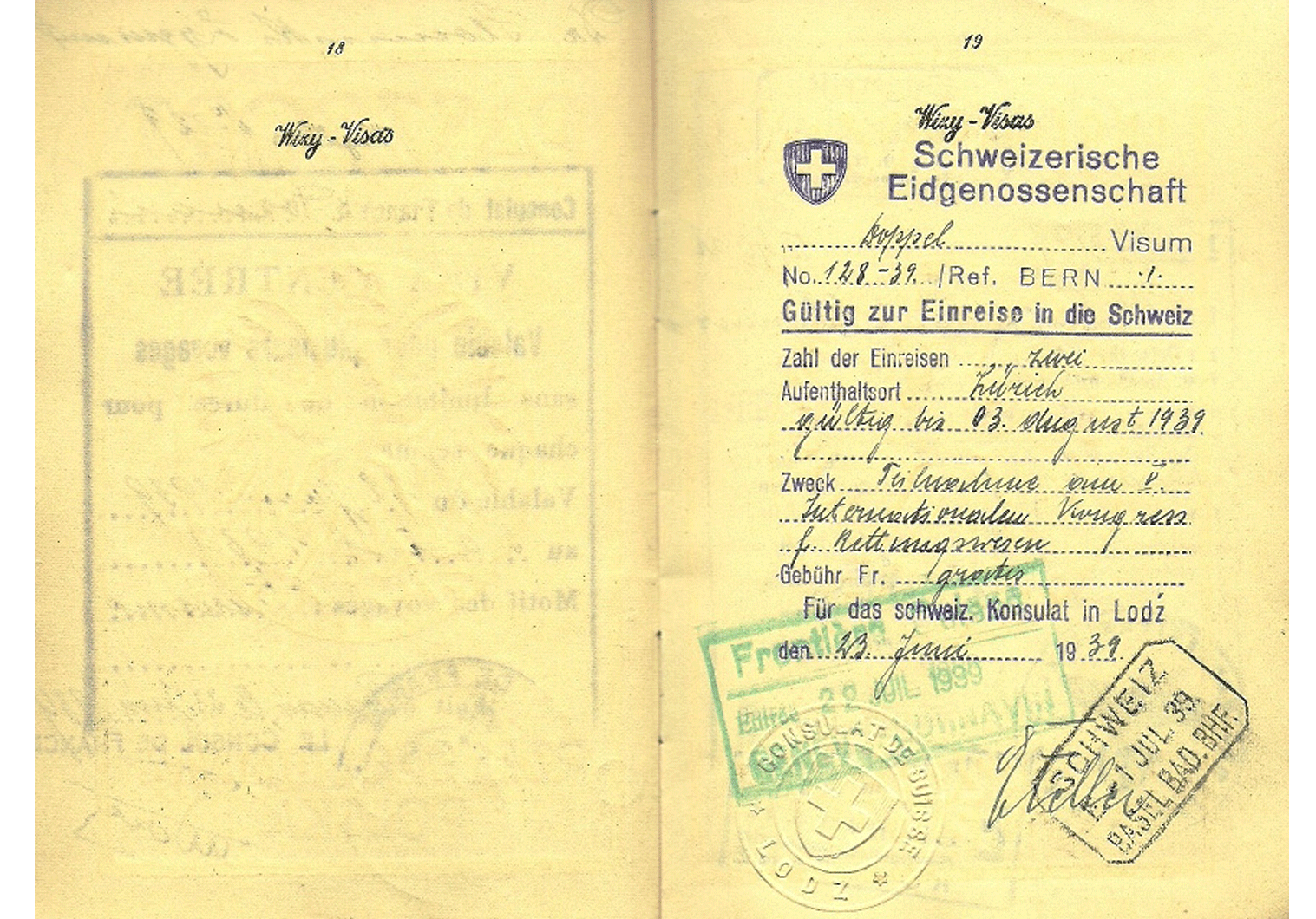 Katyn victim 1939 Polish passport