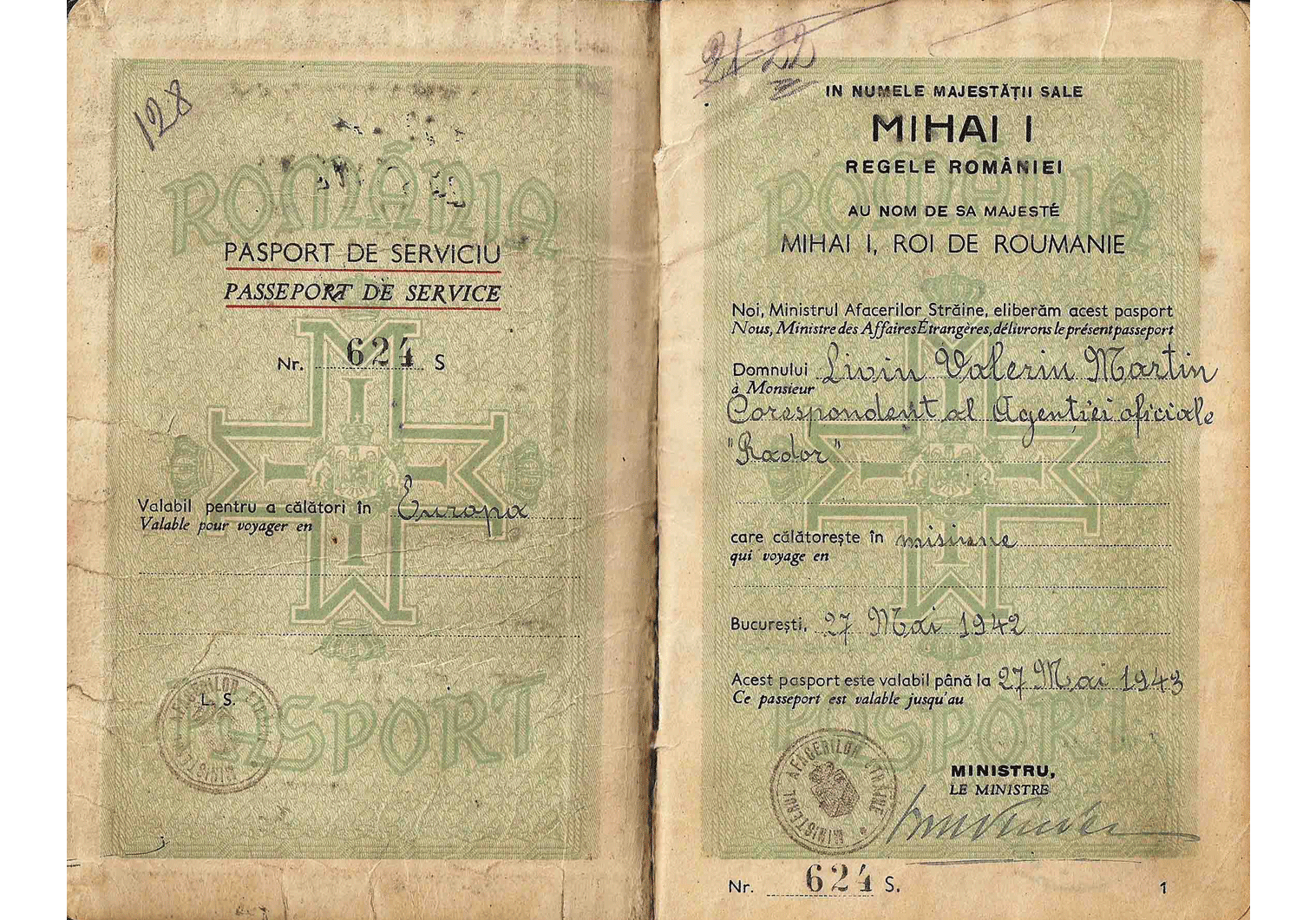 WW2 Service passport