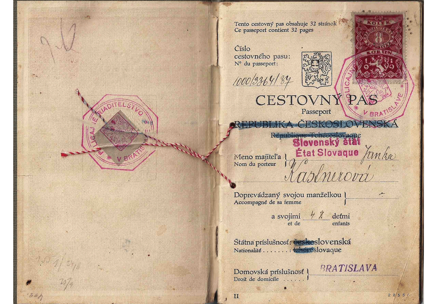 Munich Agreement passport 1938