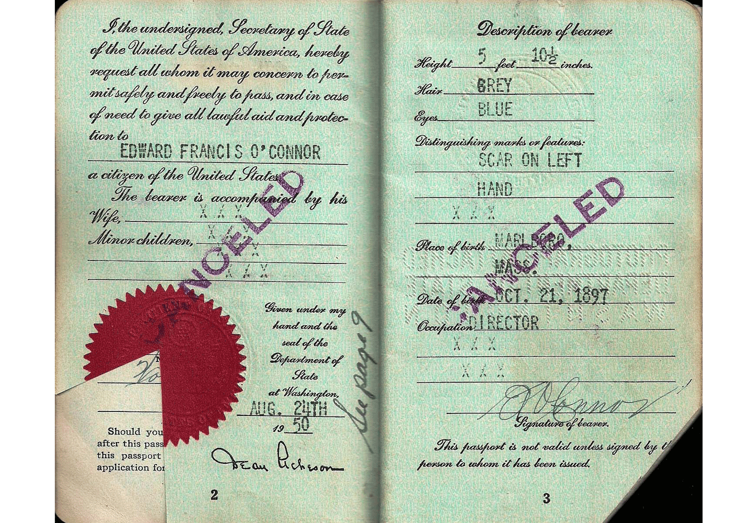 Korean War passport