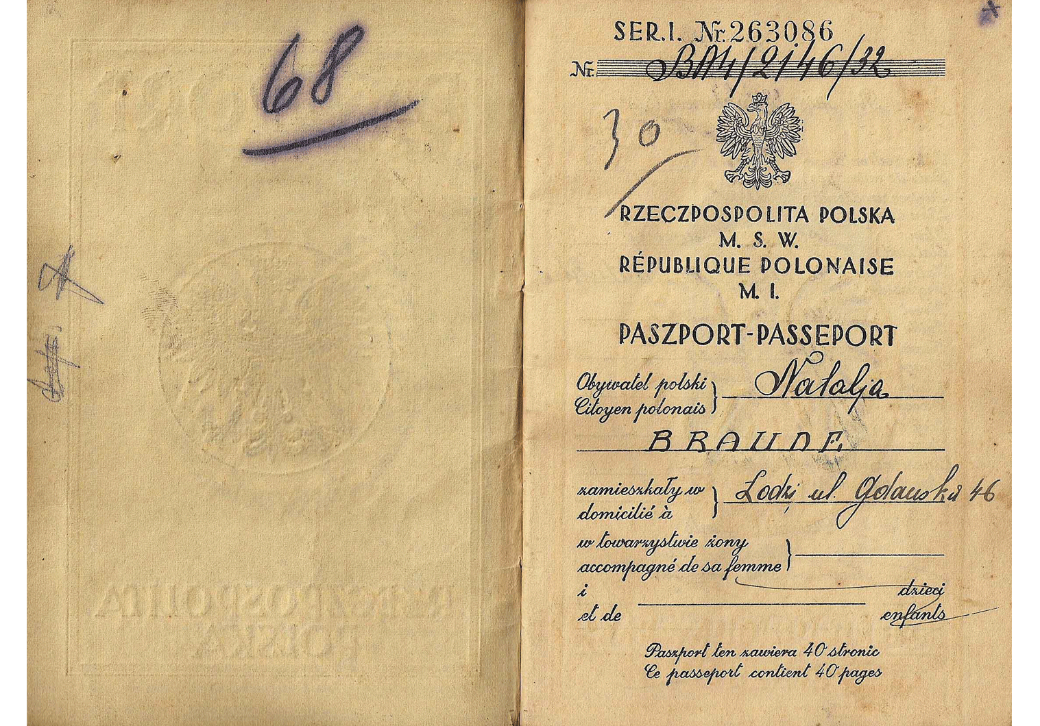 WW2 life-saving visa