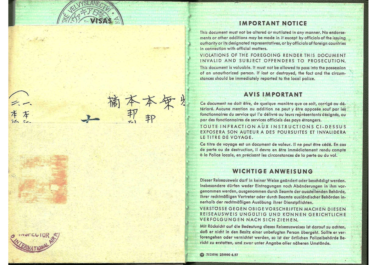 Allied German passport