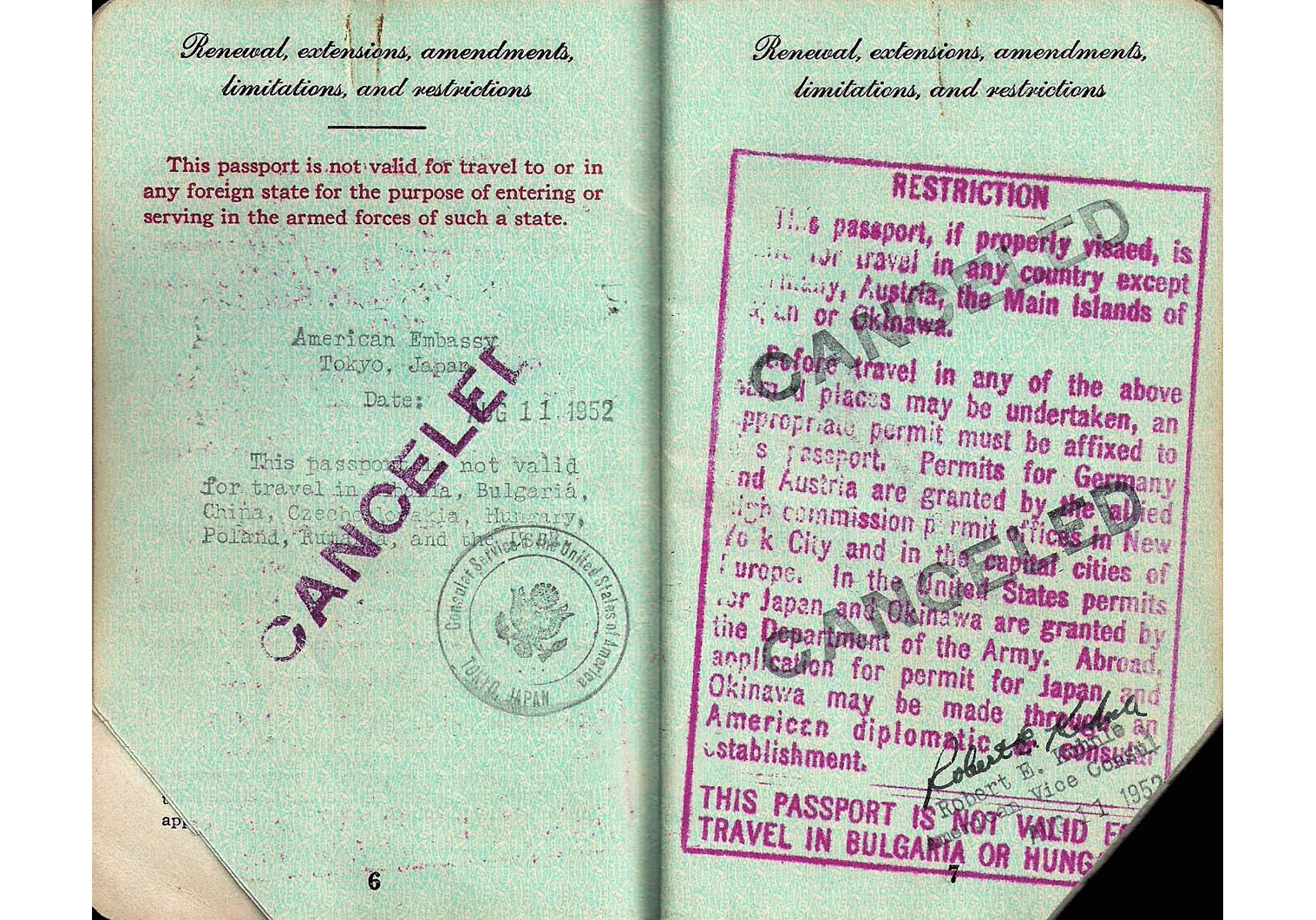 Cold War passport