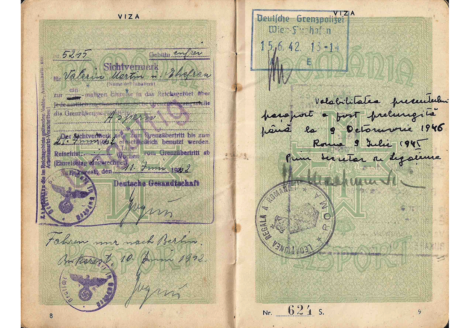 German visa WW2