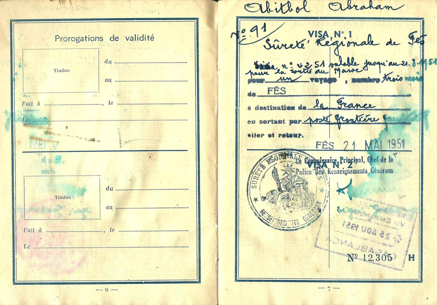 Moroccan independence passport