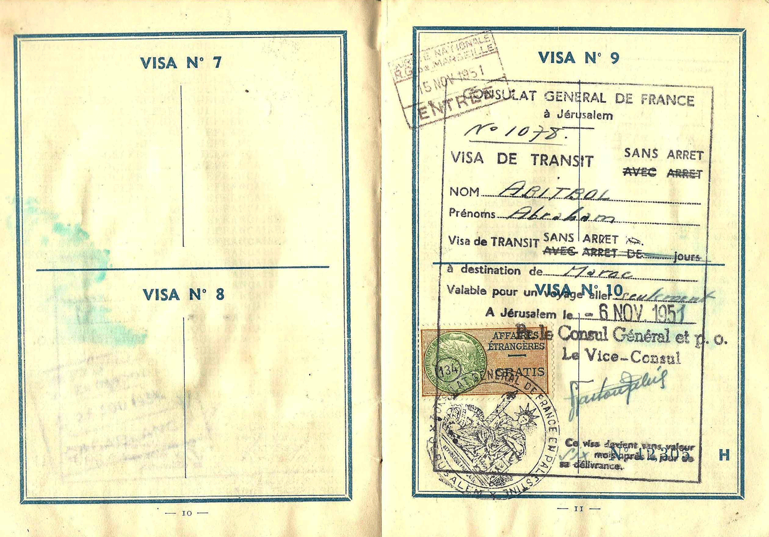 Moroccan independence passport