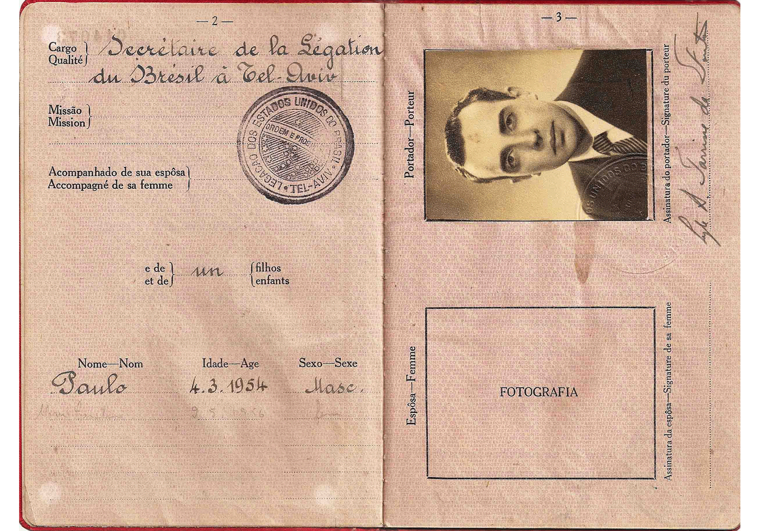 old diplomatic passport