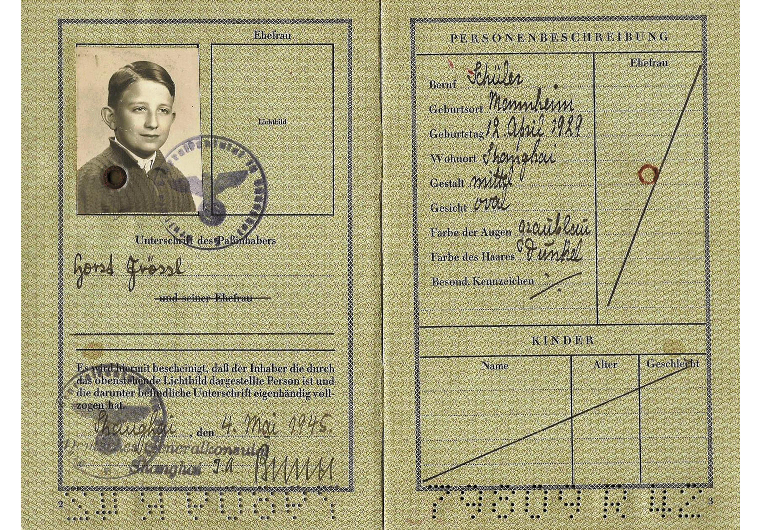 Last German passport 1945