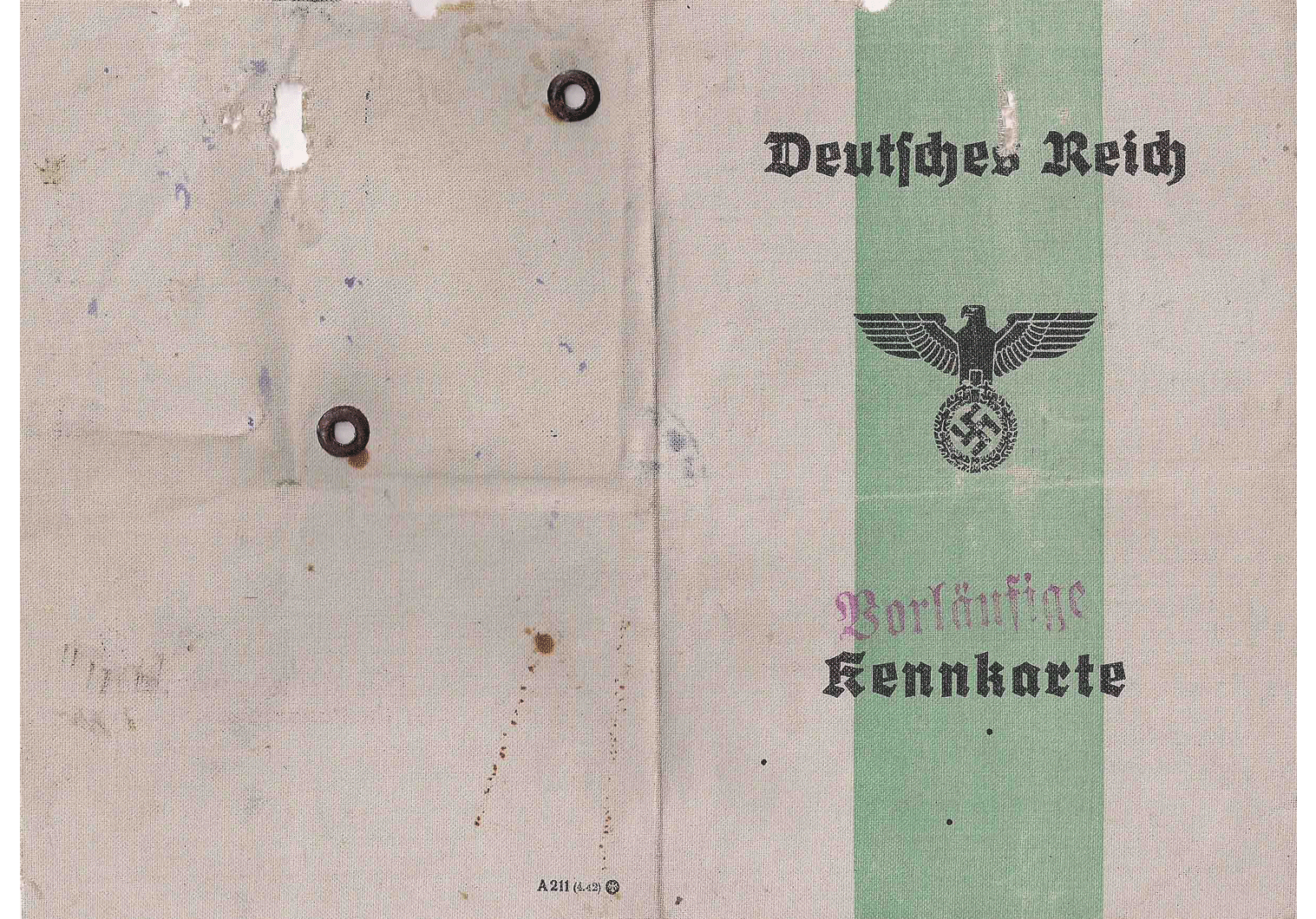 WW2 German Kennkarte
