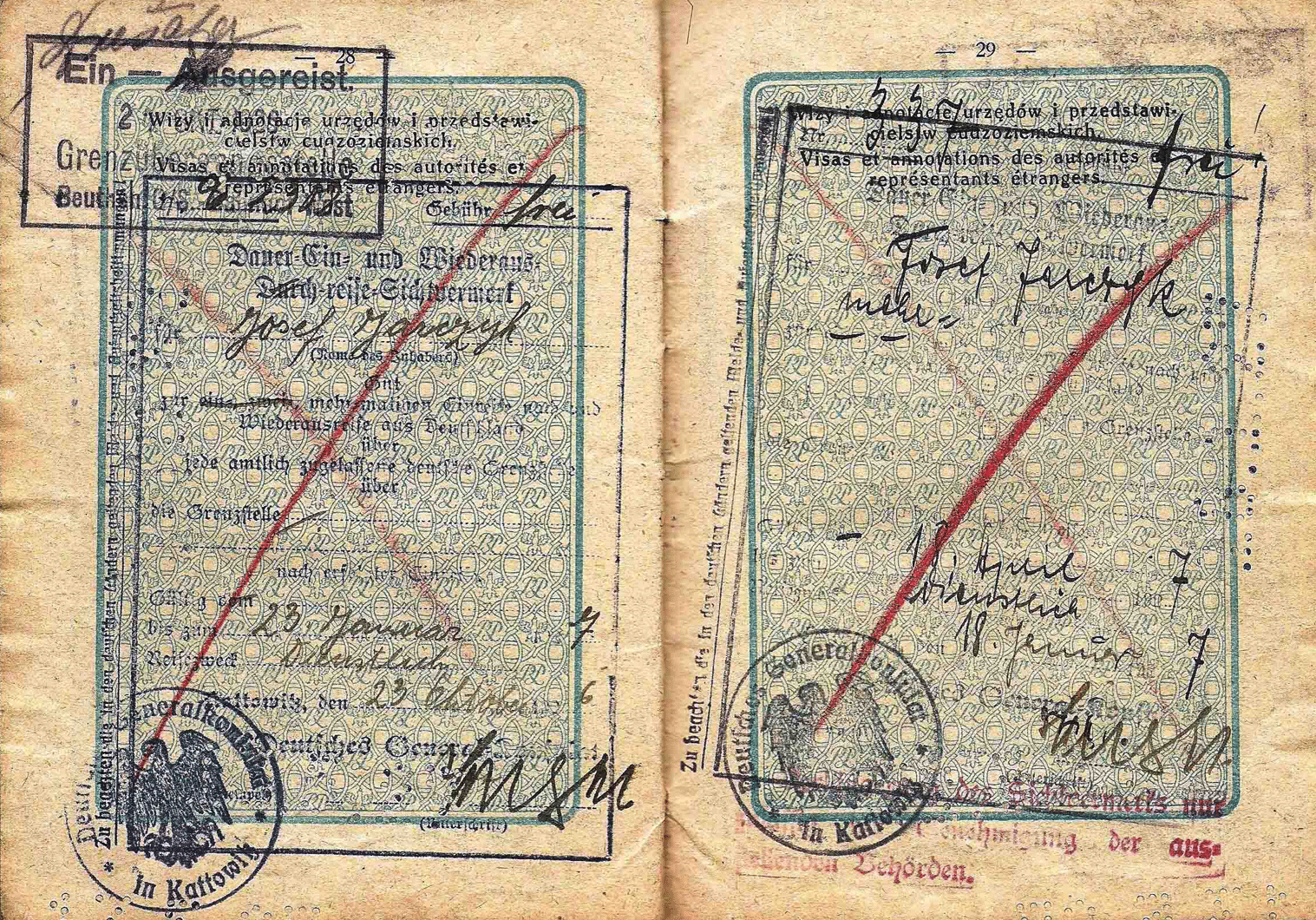 old German service visa