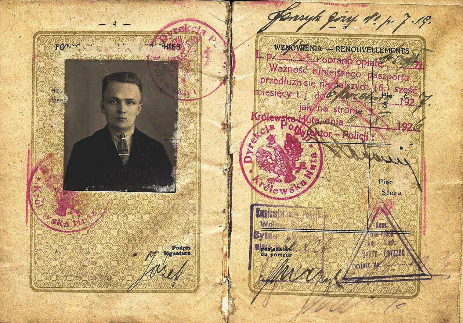 Second Republic official passport