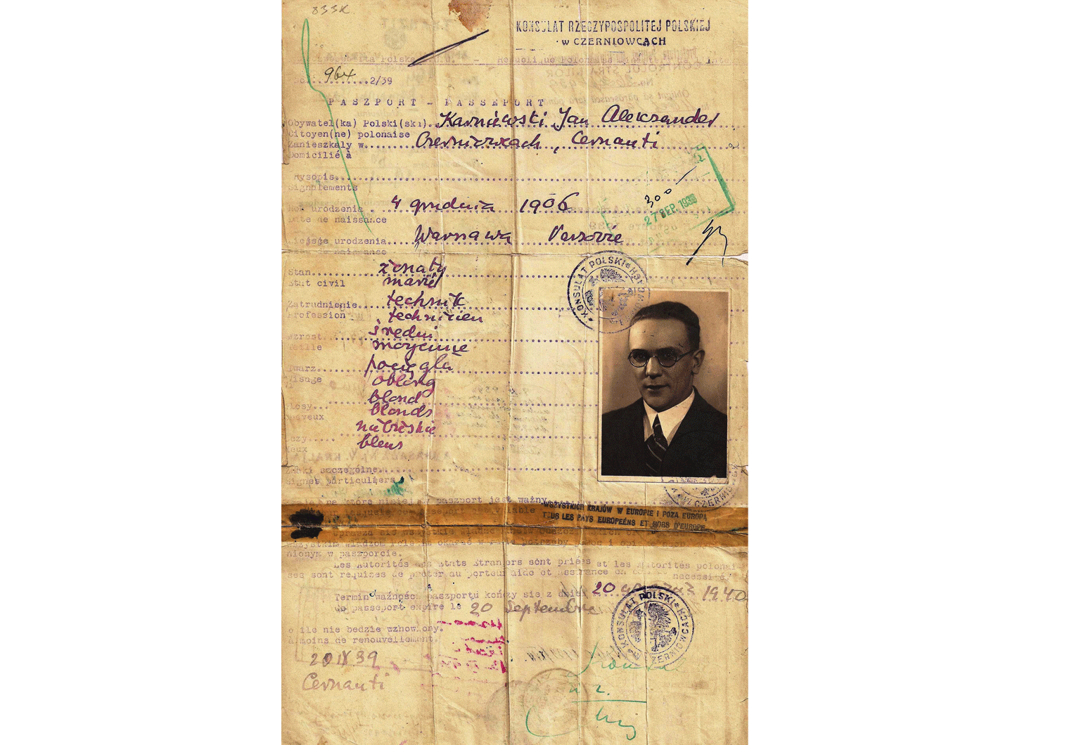 WWII Polish emergency passports