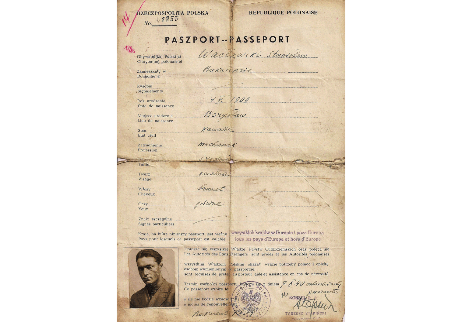 WWII Polish passports