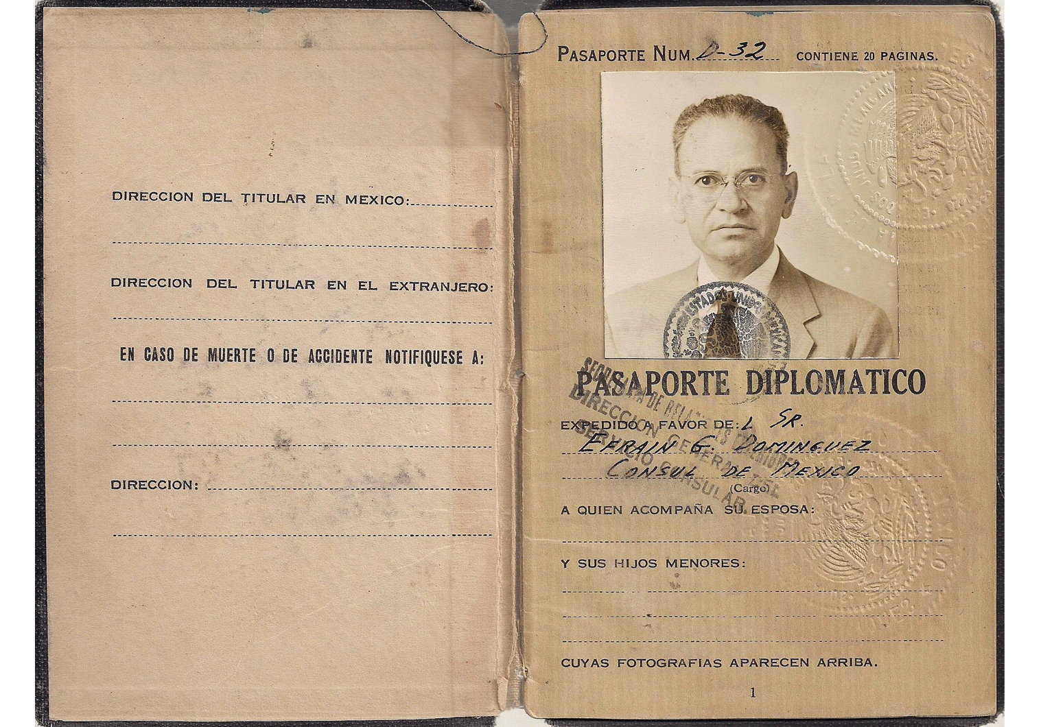 Mexican diplomatic passport