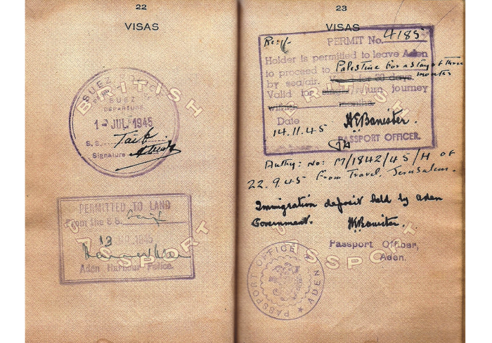 WW2 Aden colony passport - Our Passports