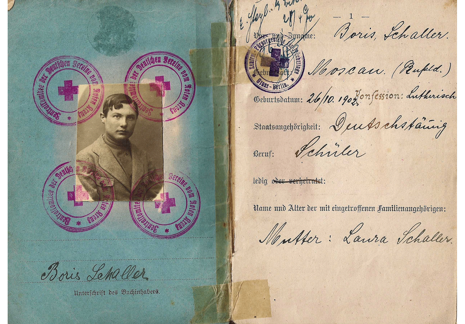 WWI Refugee passport