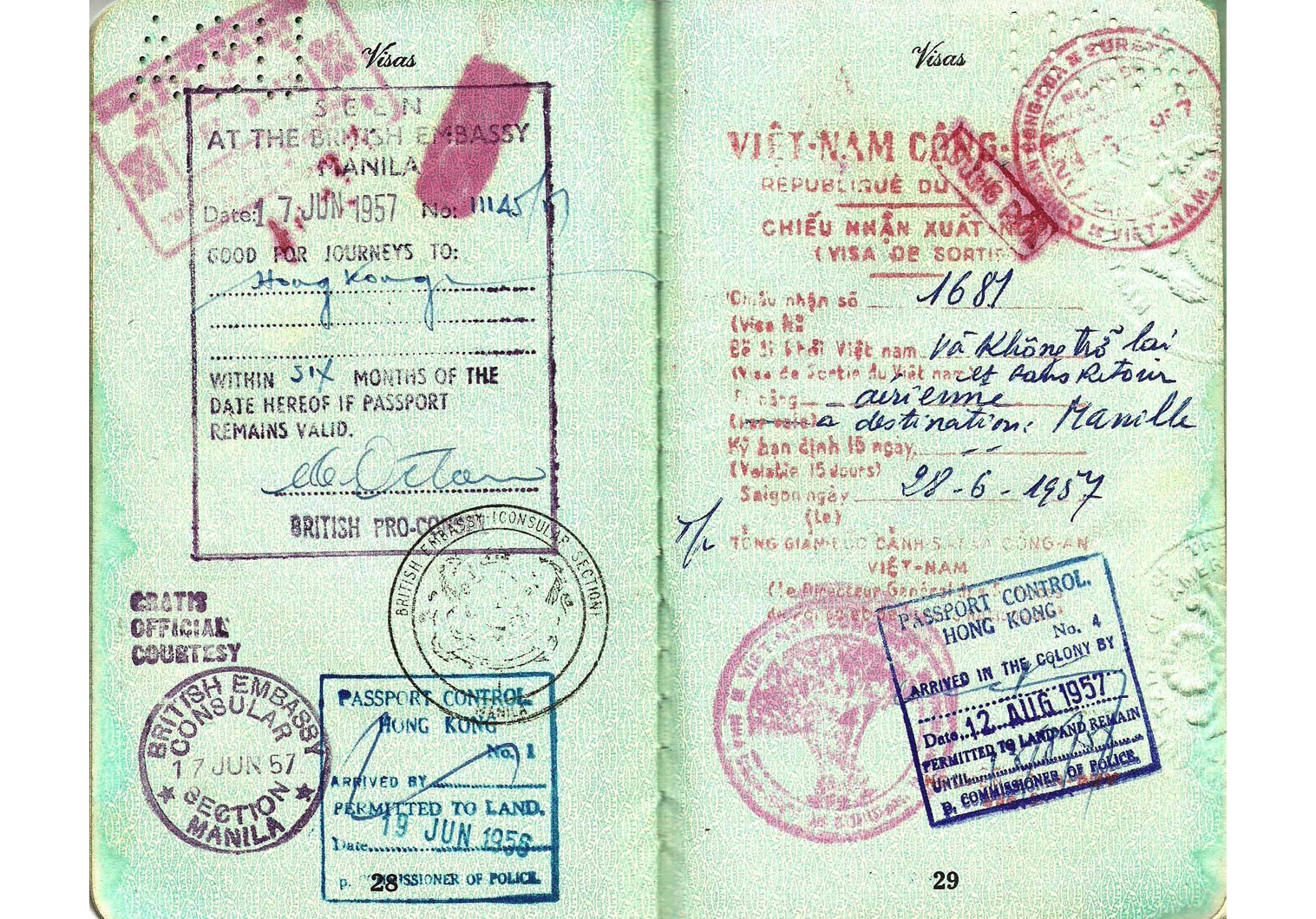 official Vietnamese visa.