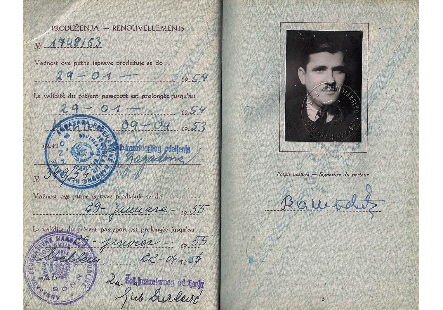 Cold-War service passport