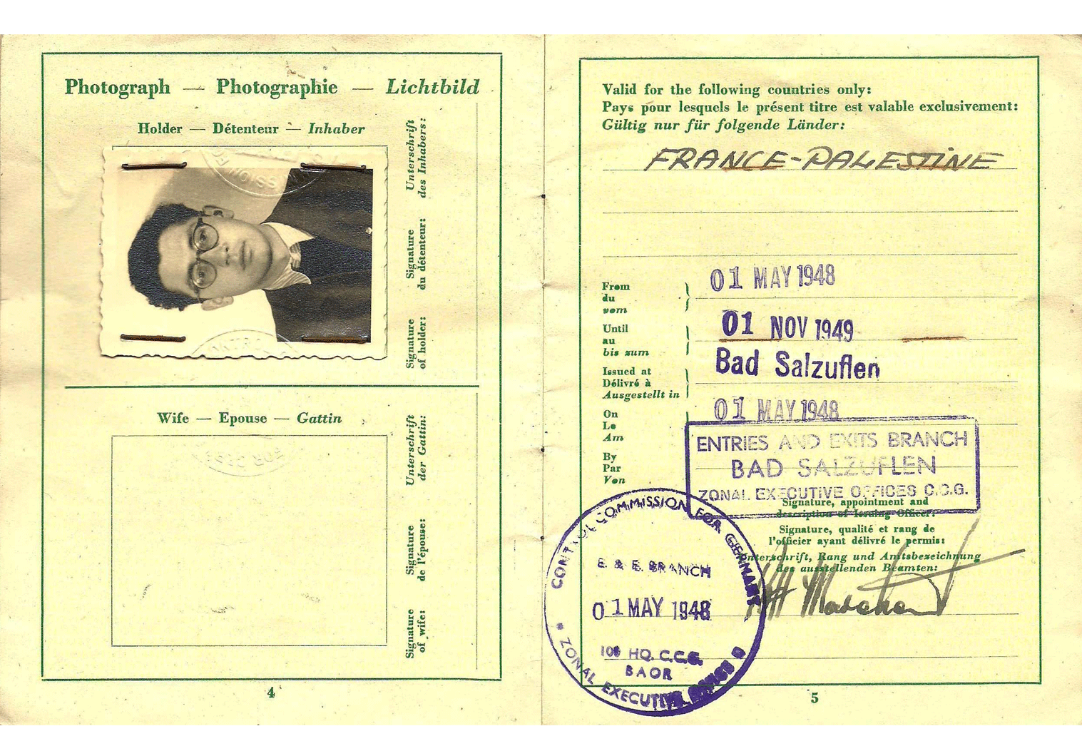 WW2 refugee passport