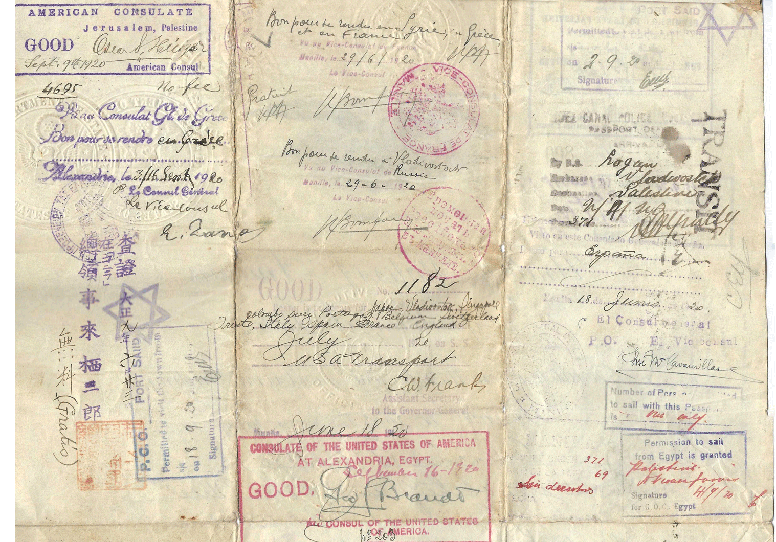 WWI Special passport