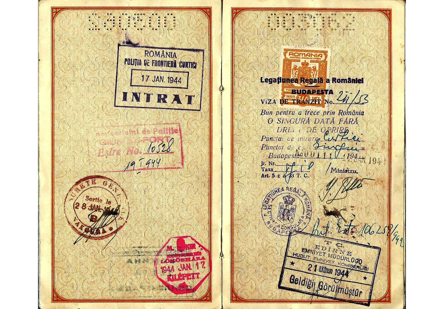 WW2 Hungarian passport