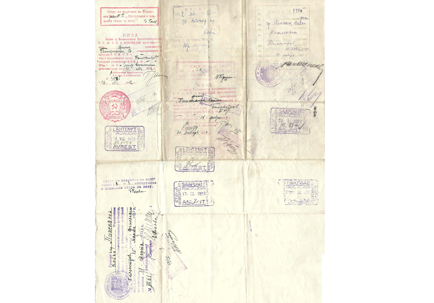 Superb early Finnish diplomatic passport