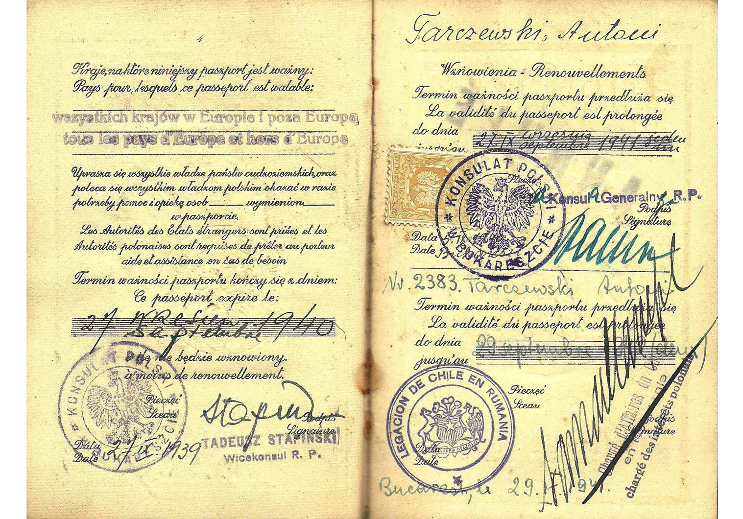 WW2 life-saving passport extension