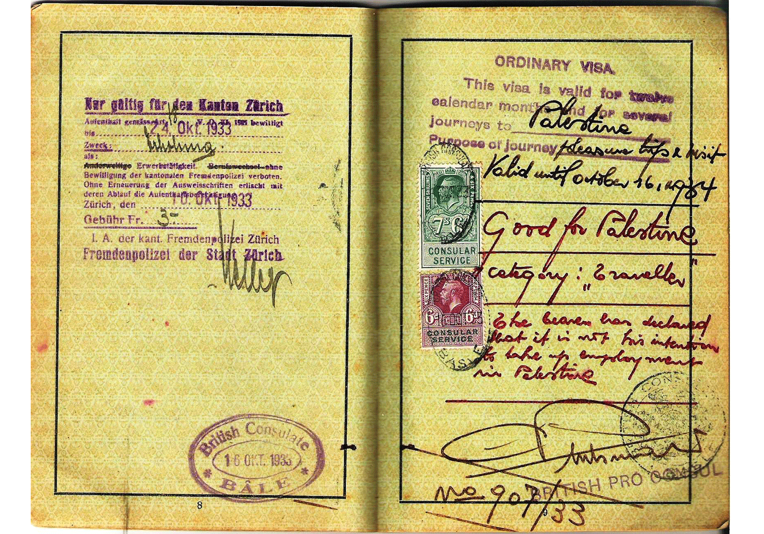Late Weimar Republic passport