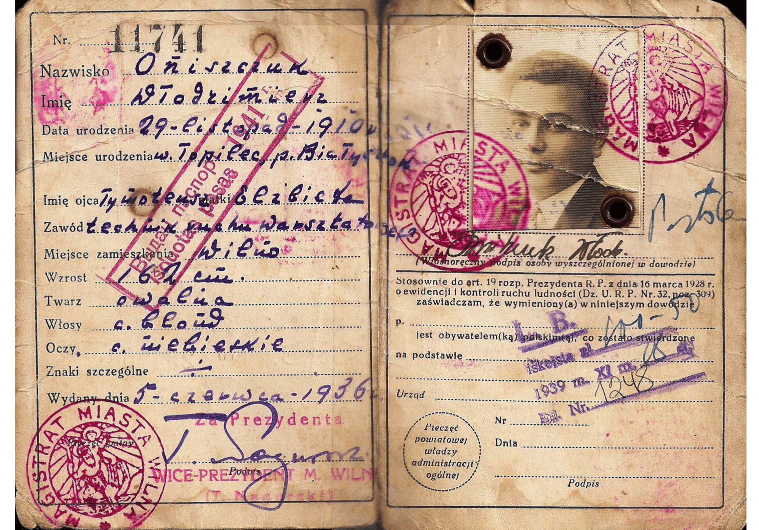 Important short-lived WWII related visa