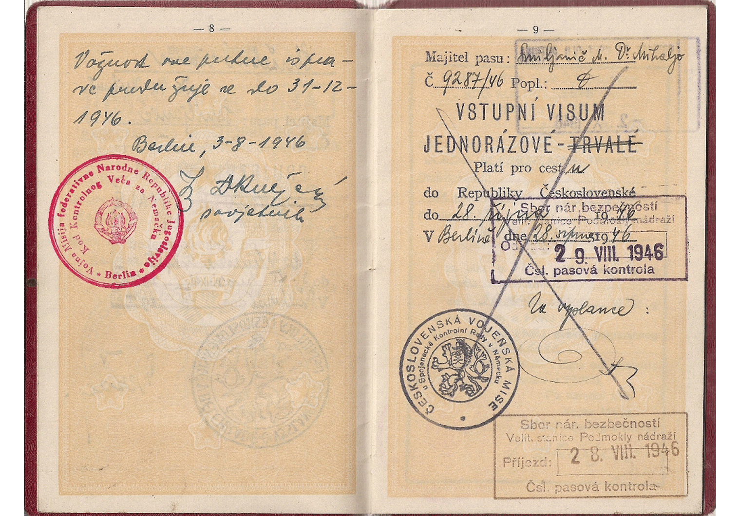 Issued for serving in Berlin