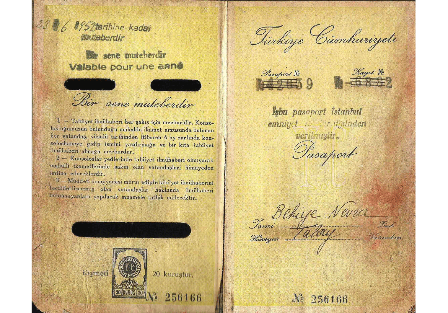 Turkish passport used for Germany
