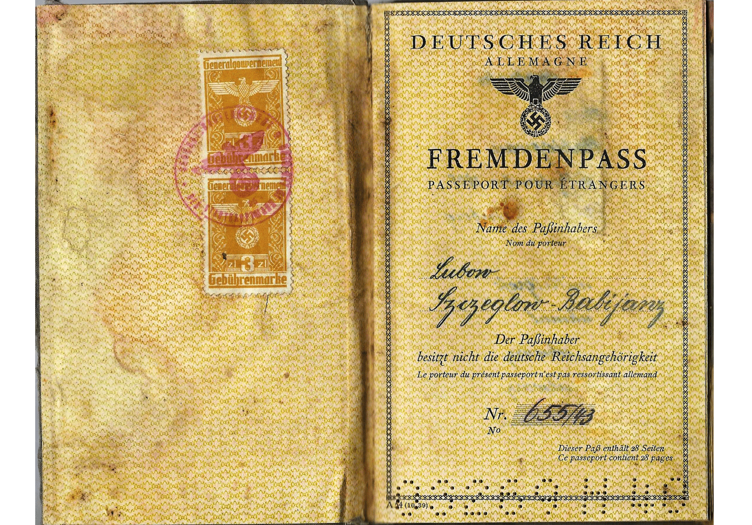 German issued foreigner-passports