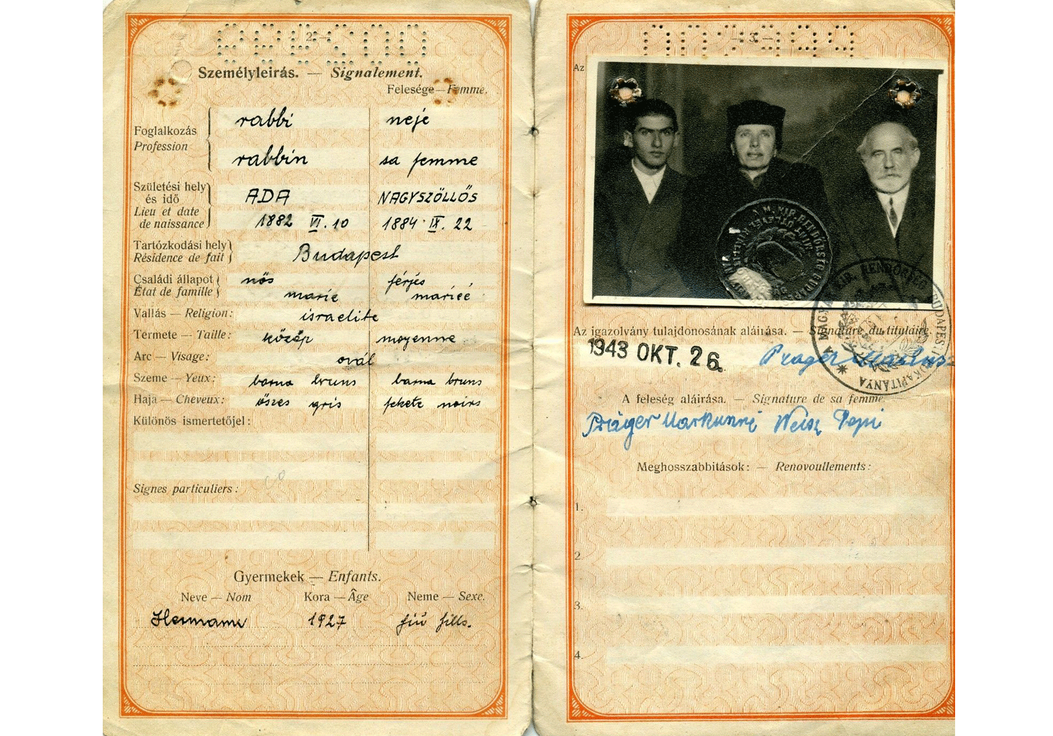 WW2 refugee passport