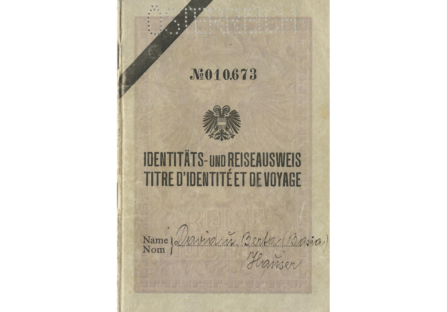 Rare pre-Anschluss stateless passport