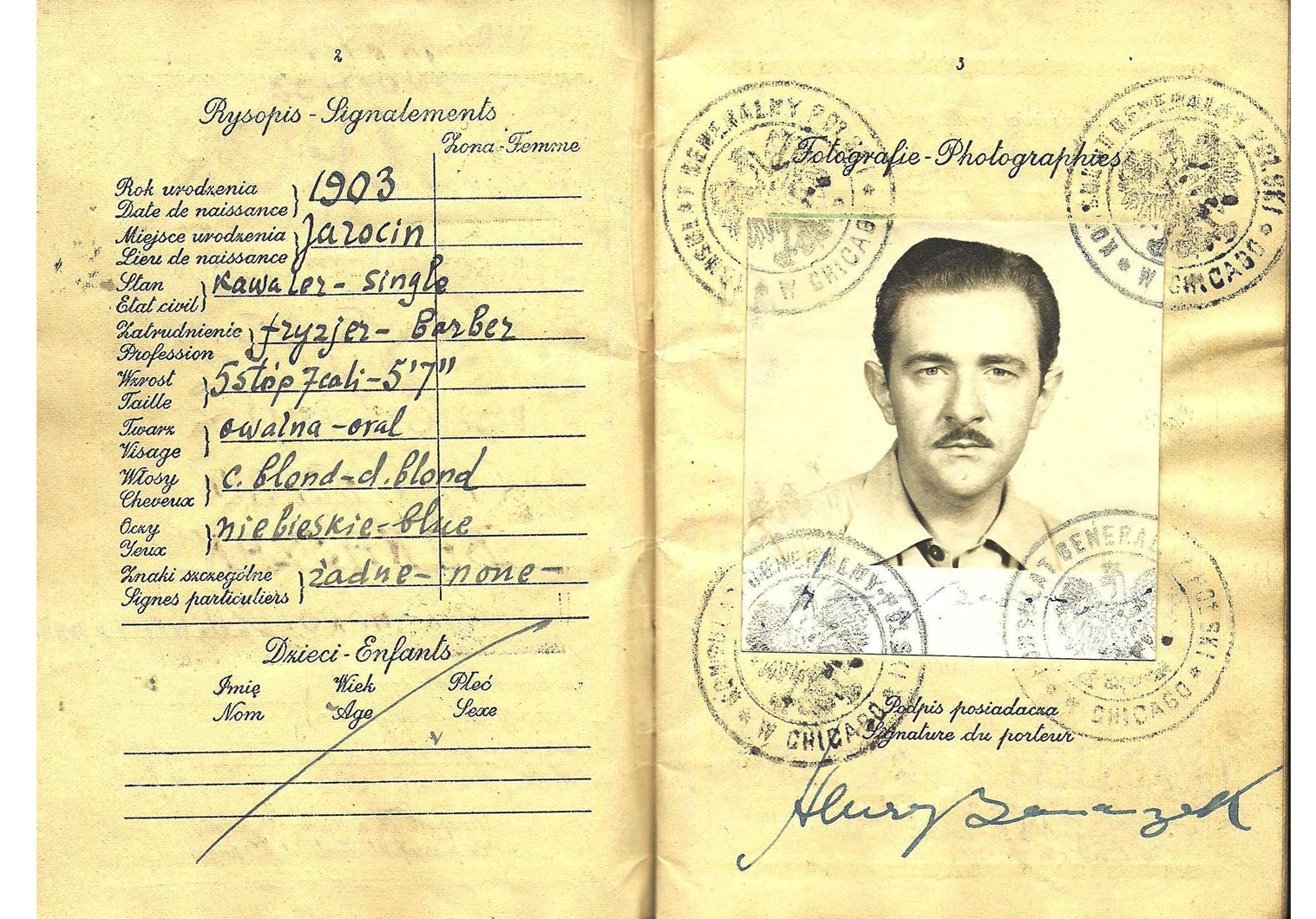 WW2 passport used for Shanghai