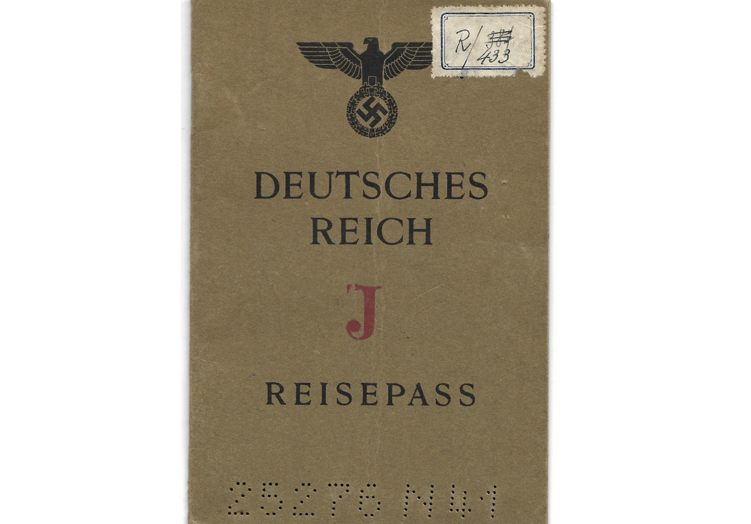 Double J stamped German passport
