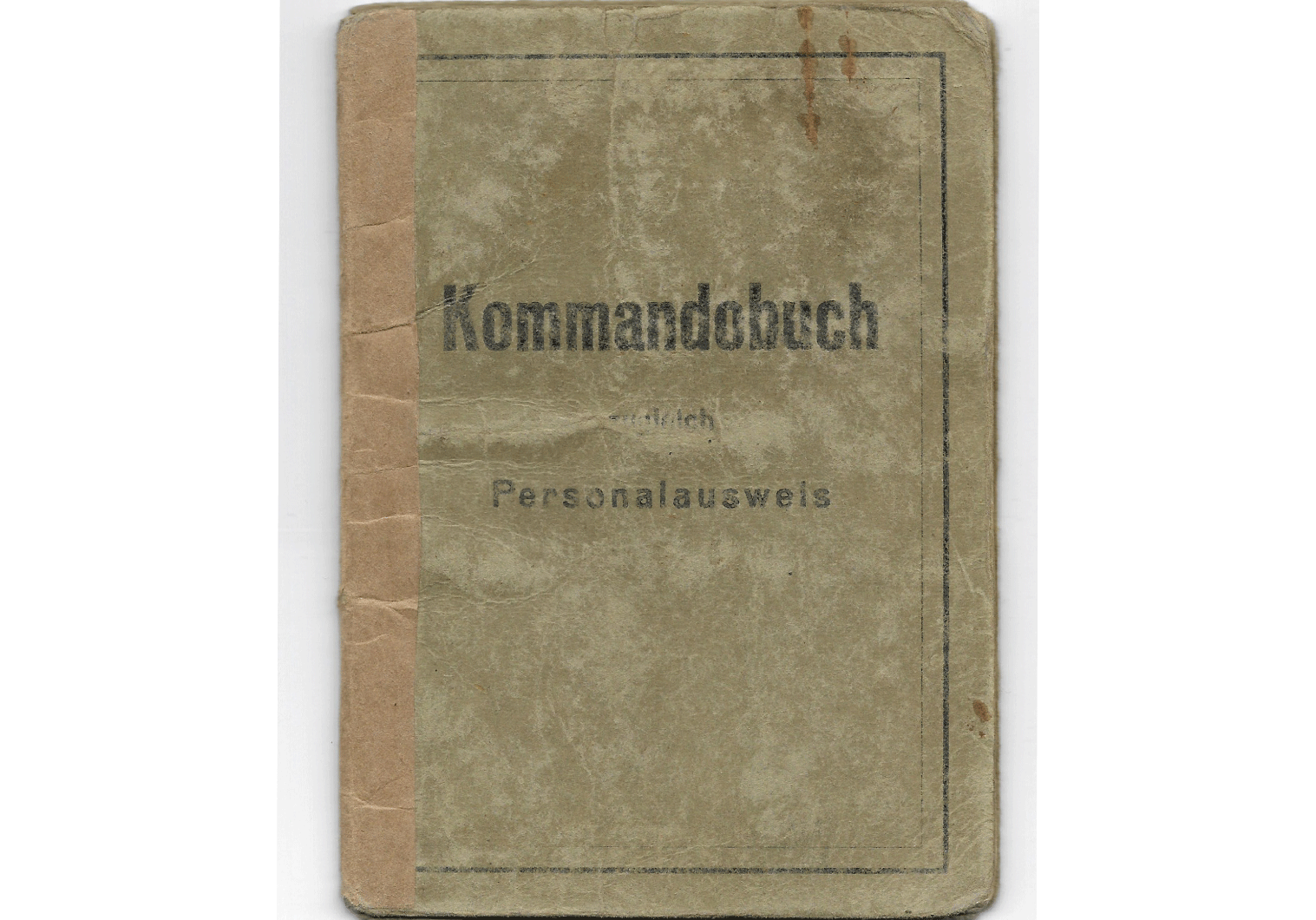 Rare VoMi issued SS Kommandobuch